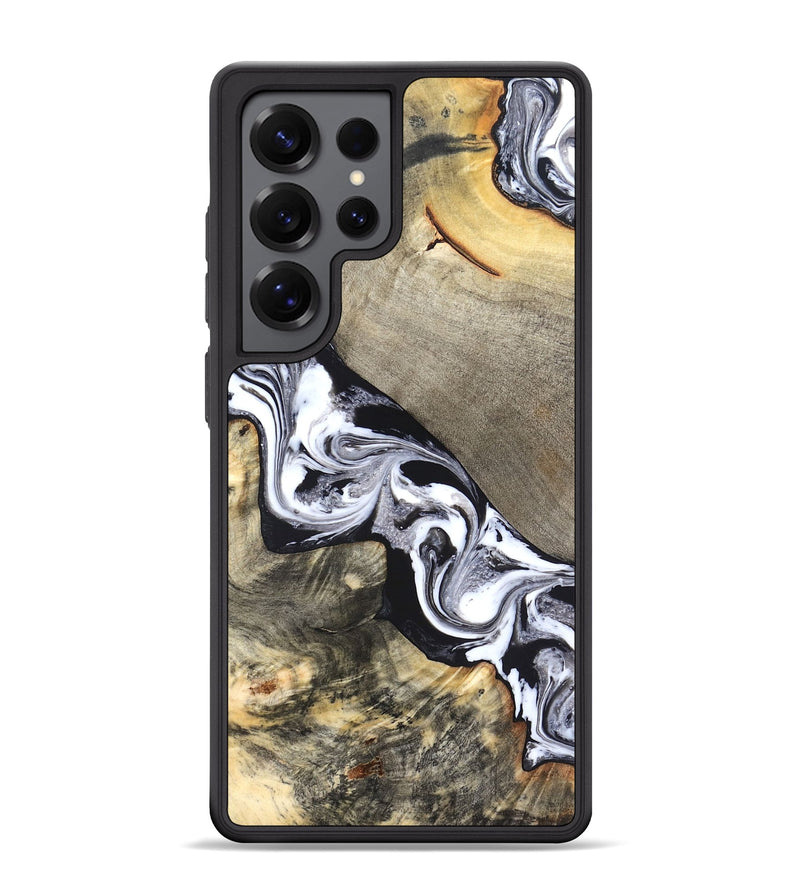 Galaxy S25 Ultra Wood Phone Case - Sophia (Black & White, 820510)