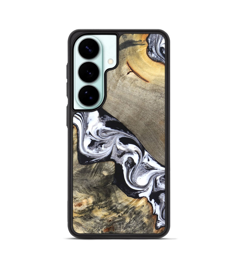 Galaxy S26 Wood Phone Case - Sophia (Black & White, 820510)