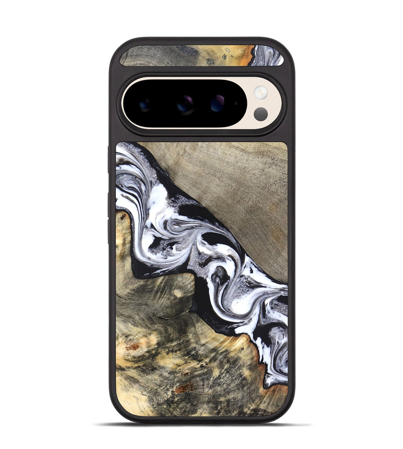 Pixel 10 Pro Wood Phone Case - Sophia (Black & White, 820510)