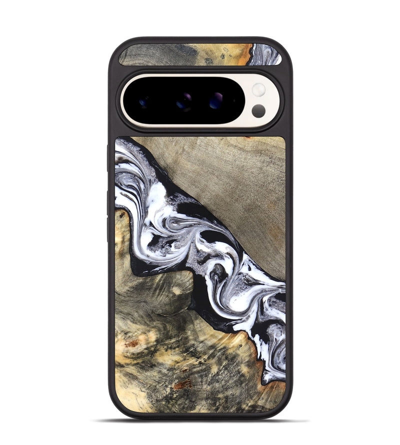 Pixel 9 Pro Wood Phone Case - Sophia (Black & White, 820510)