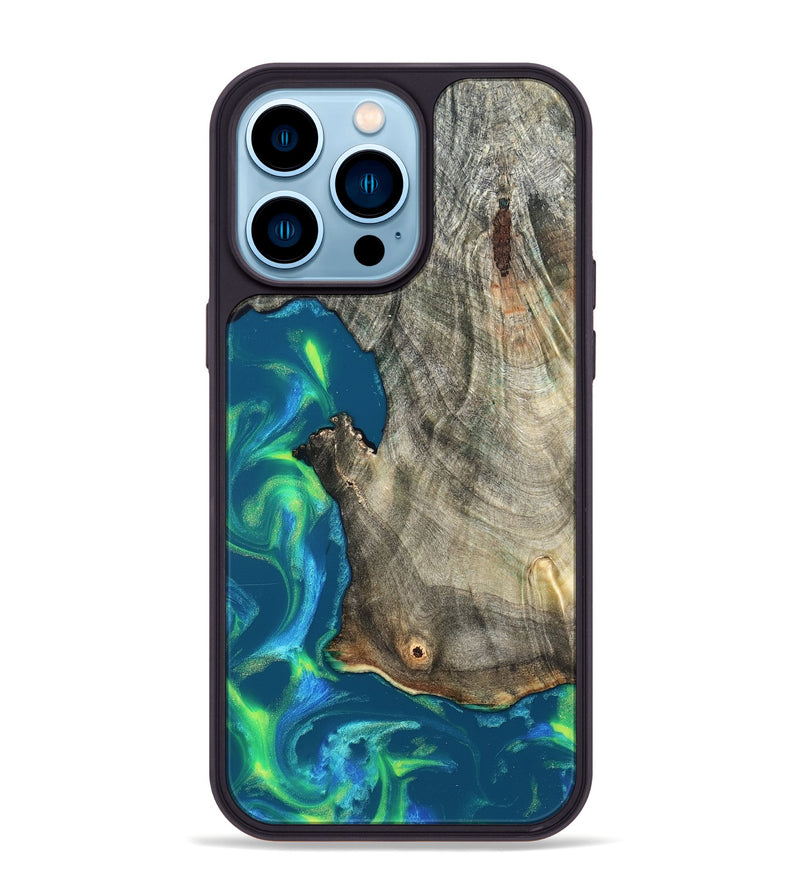 iPhone 14 Pro Max Wood Phone Case - Queen (Neon, 820511)