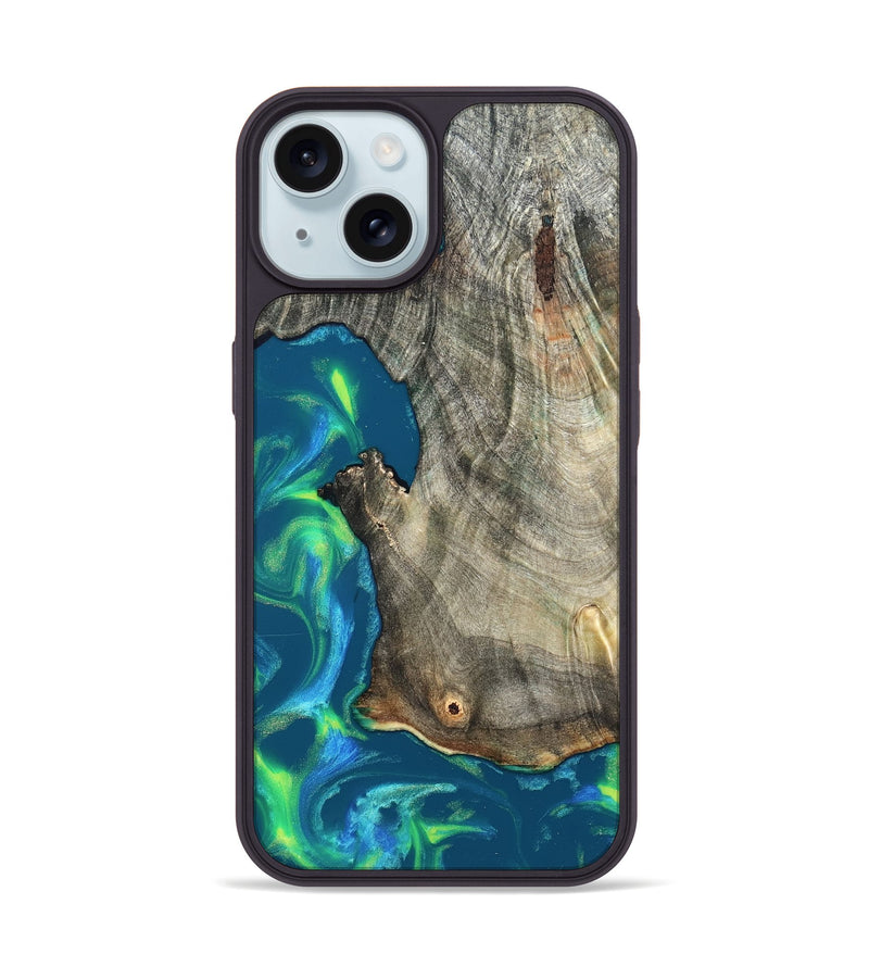 iPhone 15 Wood Phone Case - Queen (Neon, 820511)