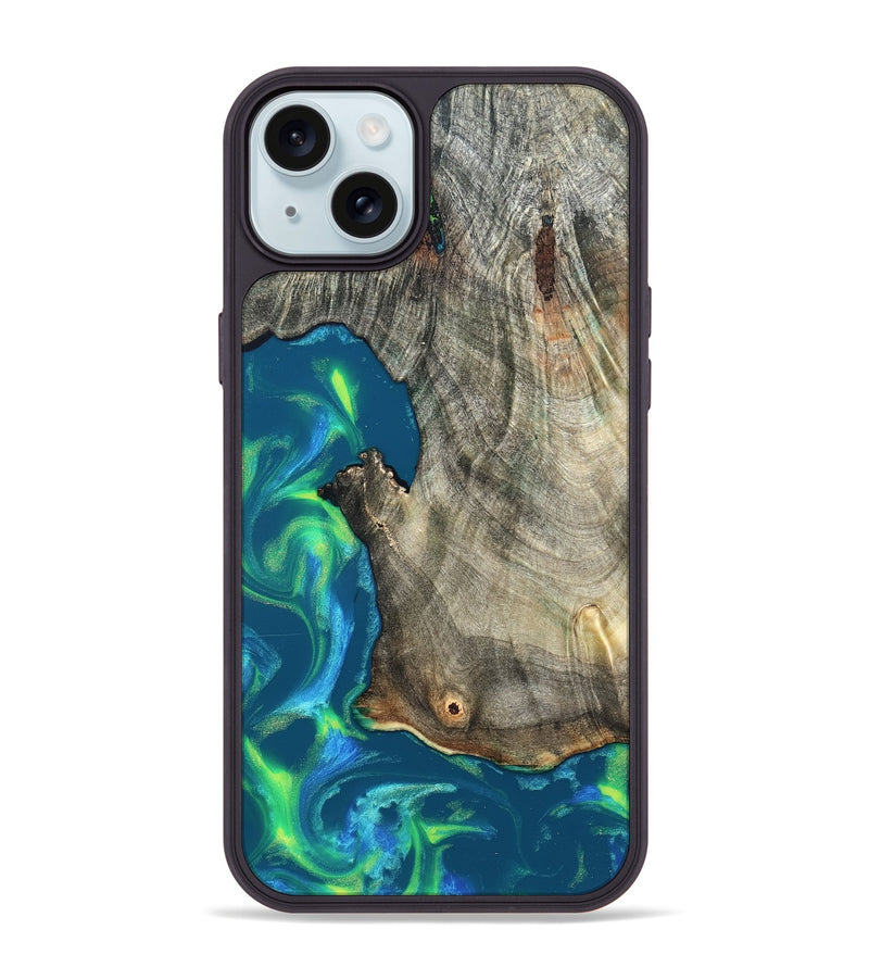 iPhone 15 Plus Wood Phone Case - Queen (Neon, 820511)