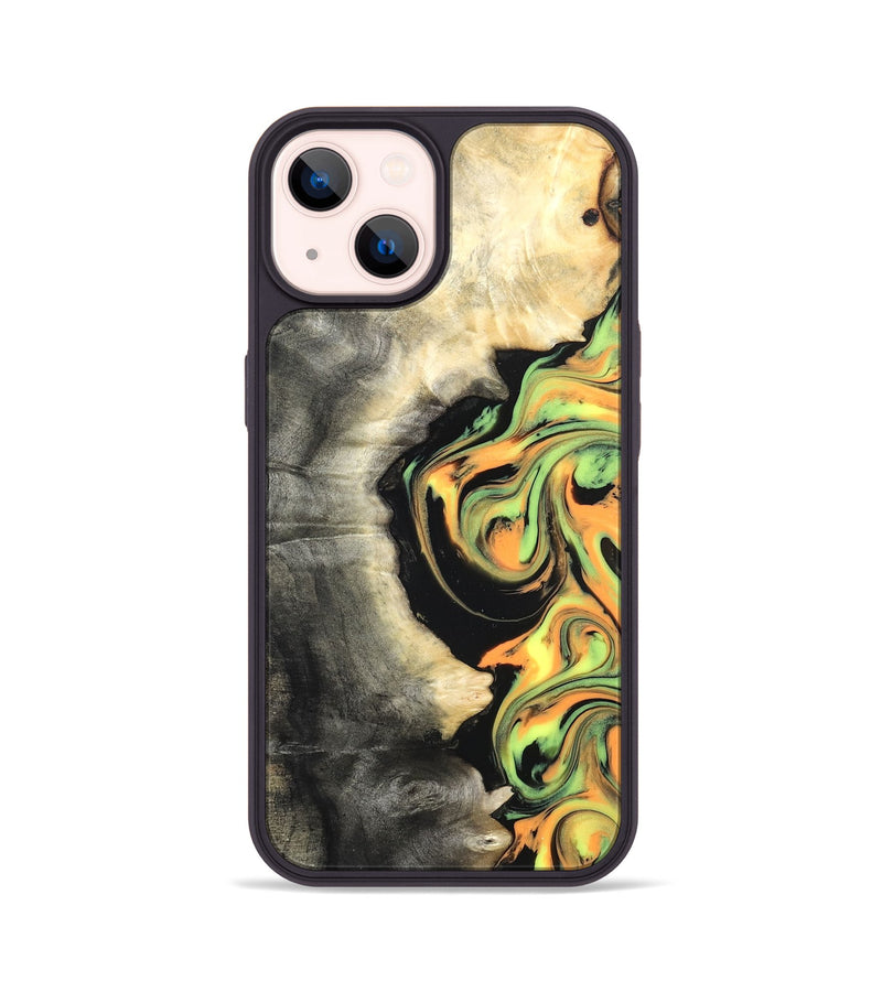 iPhone 14 Wood Phone Case - Leif (Neon, 820512)