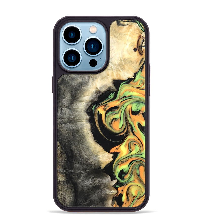 iPhone 14 Pro Max Wood Phone Case - Leif (Neon, 820512)