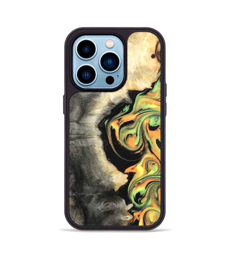 iPhone 14 Pro Wood Phone Case - Leif (Neon, 820512)