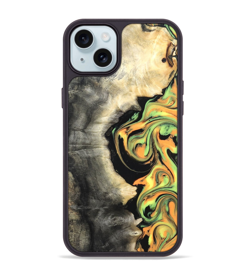 iPhone 15 Plus Wood Phone Case - Leif (Neon, 820512)