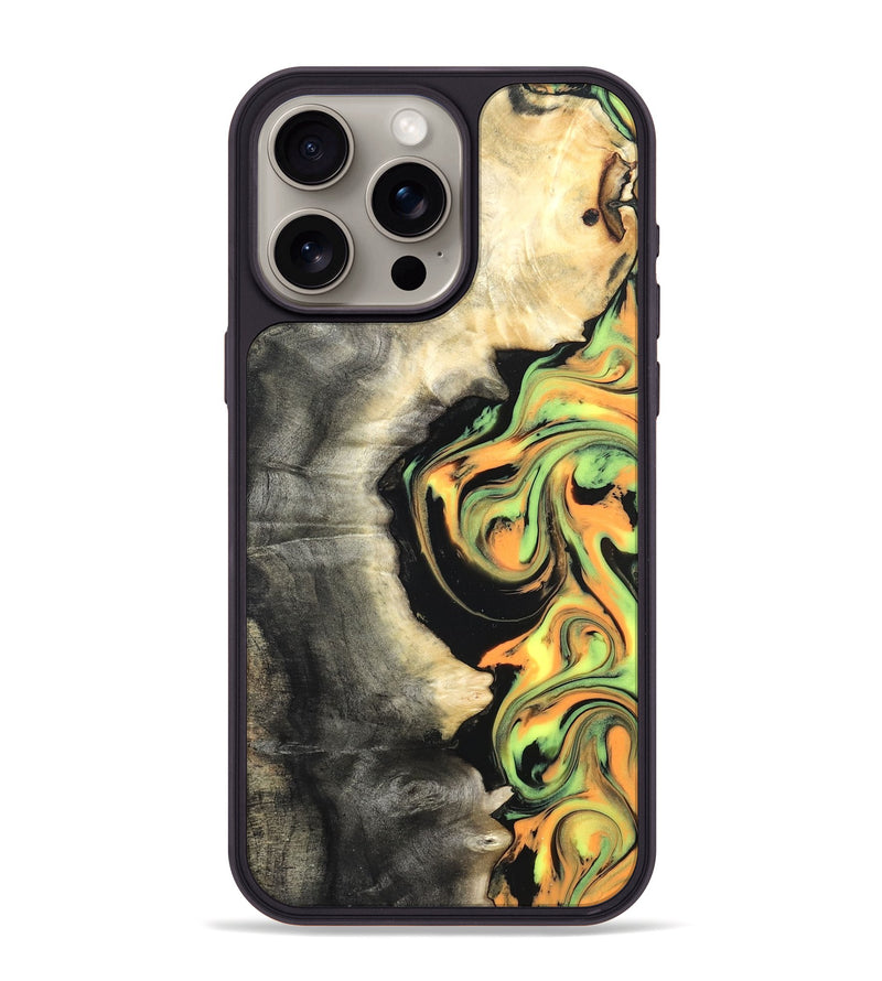 iPhone 15 Pro Max Wood Phone Case - Leif (Neon, 820512)
