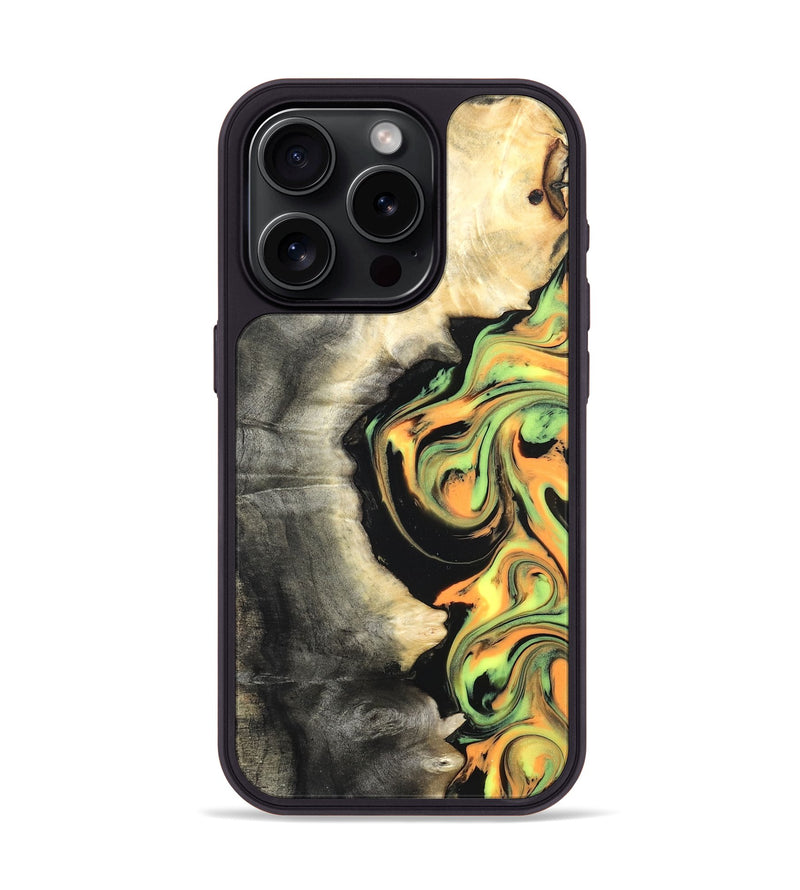 iPhone 15 Pro Wood Phone Case - Leif (Neon, 820512)