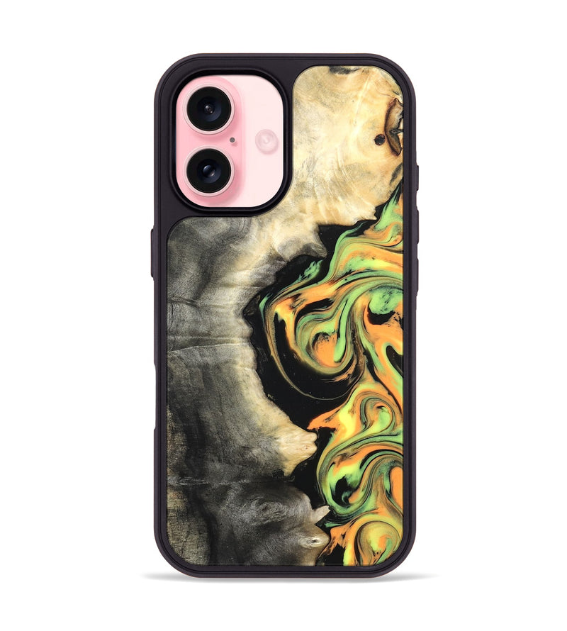 iPhone 16 Wood Phone Case - Leif (Neon, 820512)