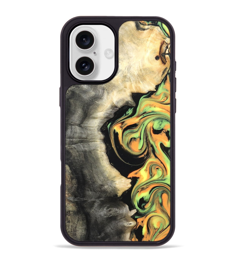 iPhone 16 Plus Wood Phone Case - Leif (Neon, 820512)