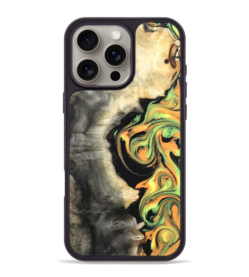 iPhone 16 Pro Max Wood Phone Case - Leif (Neon, 820512)