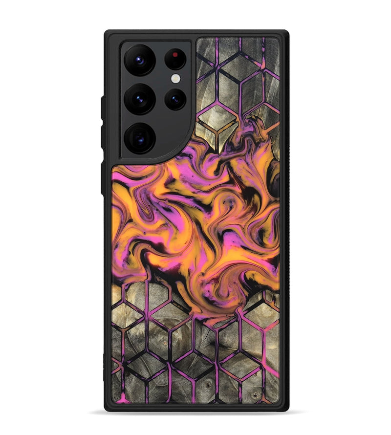 Galaxy S22 Ultra Wood Phone Case - Sharron (Neon, 820513)