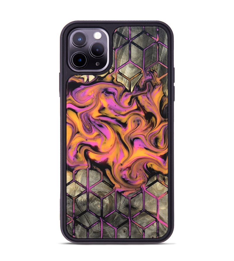 iPhone 11 Pro Max Wood Phone Case - Sharron (Neon, 820513)