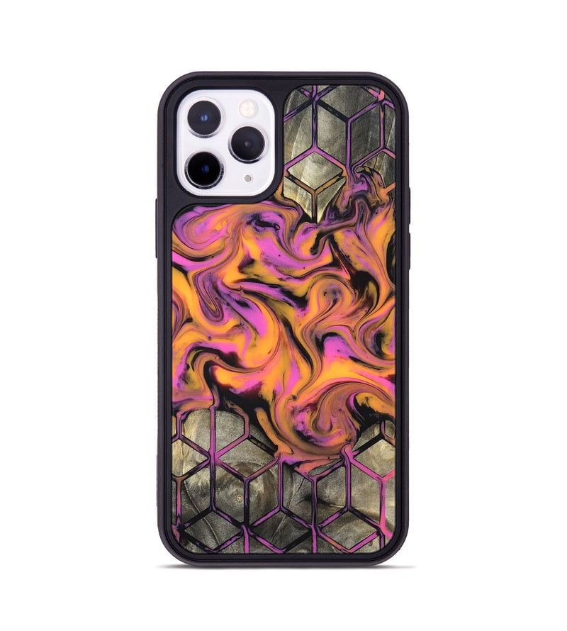 iPhone 11 Pro Wood Phone Case - Sharron (Neon, 820513)