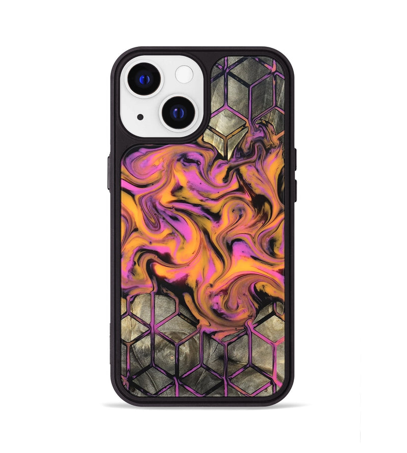 iPhone 13 Wood Phone Case - Sharron (Neon, 820513)