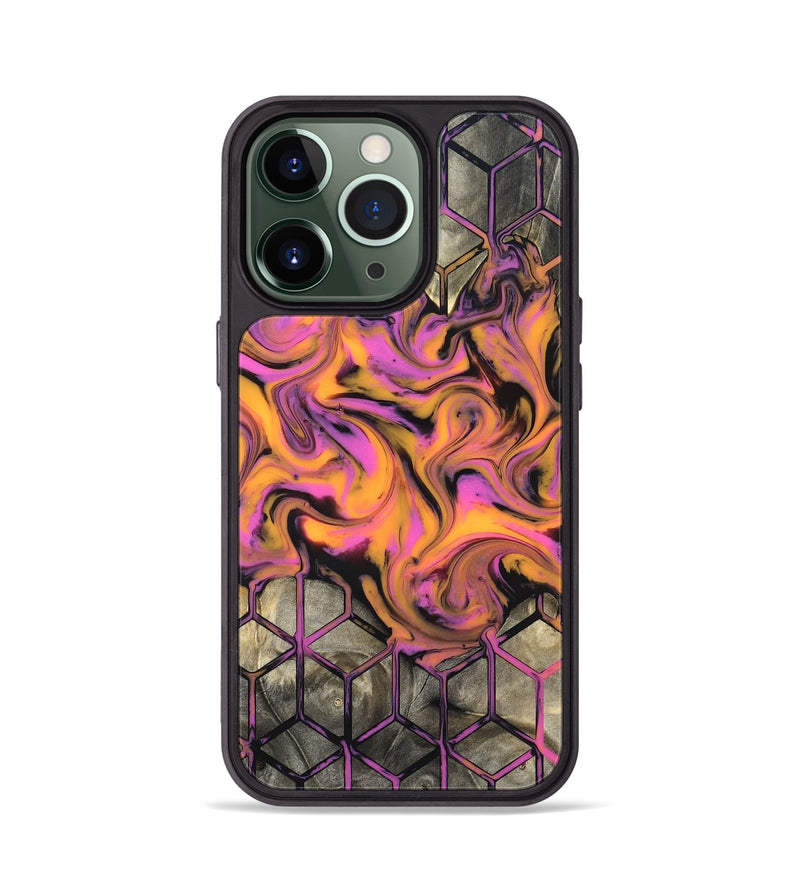 iPhone 13 Pro Wood Phone Case - Sharron (Neon, 820513)