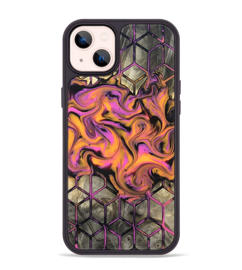 iPhone 14 Plus Wood Phone Case - Sharron (Neon, 820513)