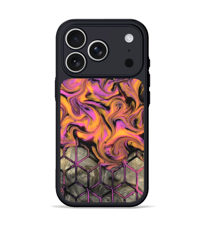 iPhone 17 Pro Wood Phone Case - Sharron (Neon, 820513)