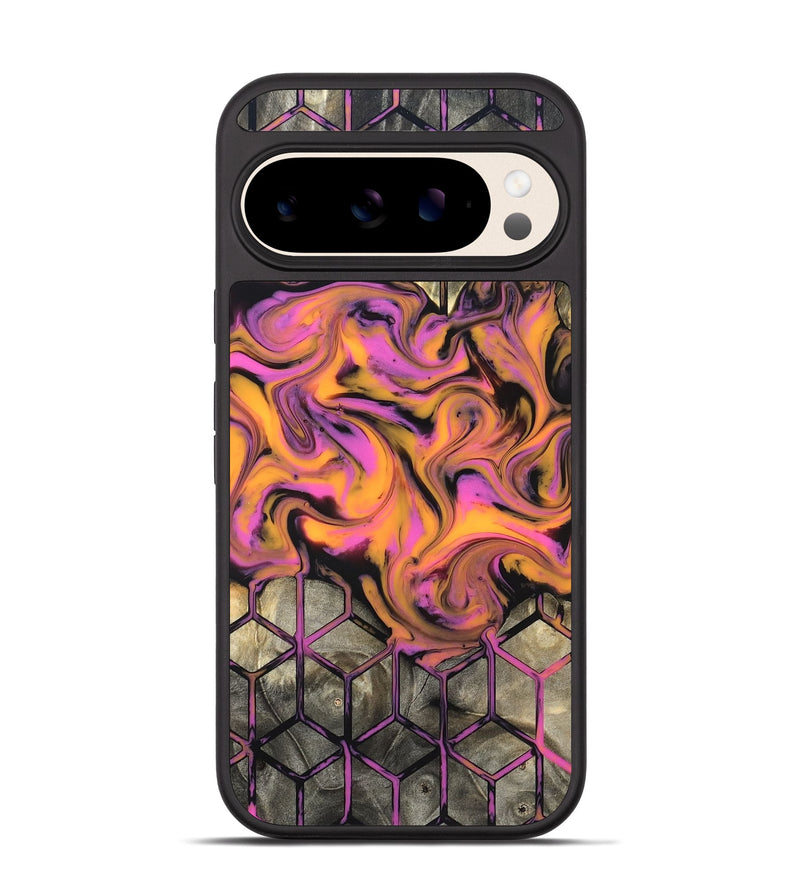 Pixel 10 Wood Phone Case - Sharron (Neon, 820513)