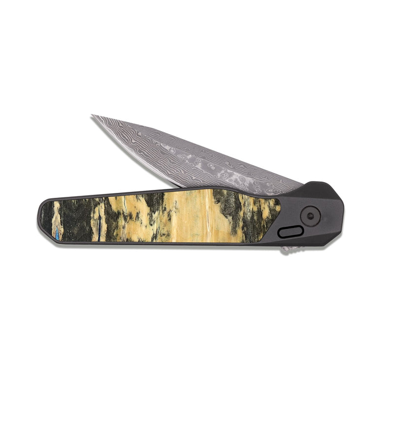 EDC Dark Damascus Wood Pocket Knife - Dariana (Coastal, 820515)