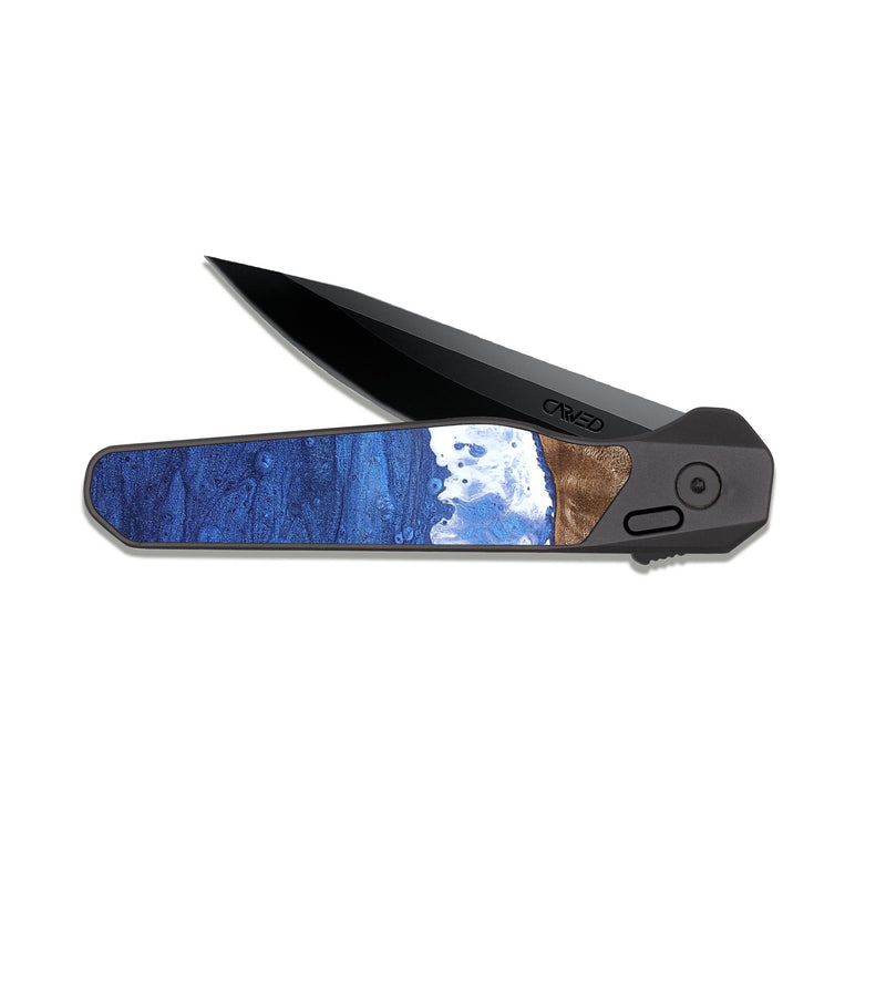 EDC Dark Slate Wood Pocket Knife - Zaylee (Coastal, 820517)