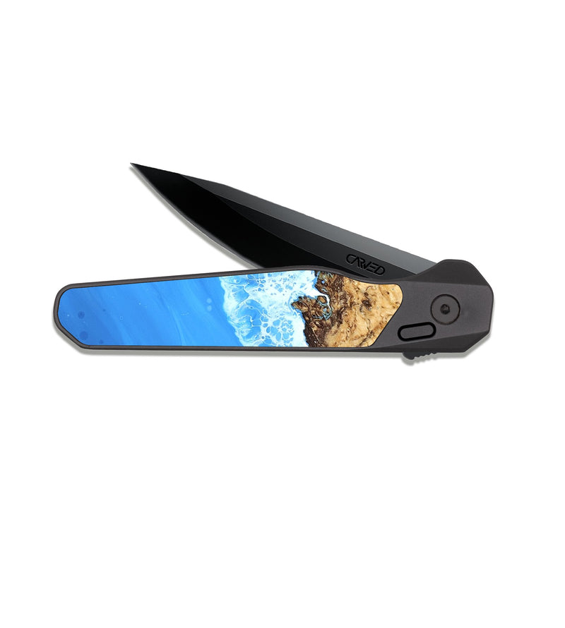 EDC Dark Slate Wood Pocket Knife - Earle (Coastal, 820518)