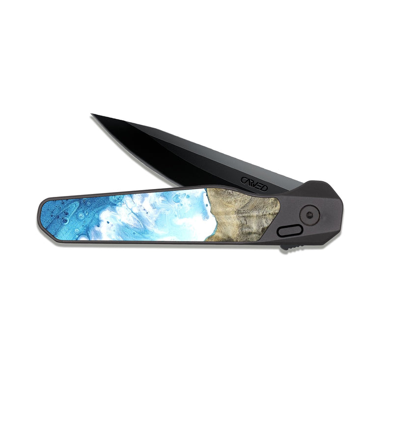 EDC Dark Slate Wood Pocket Knife - Julia (Coastal, 820520)
