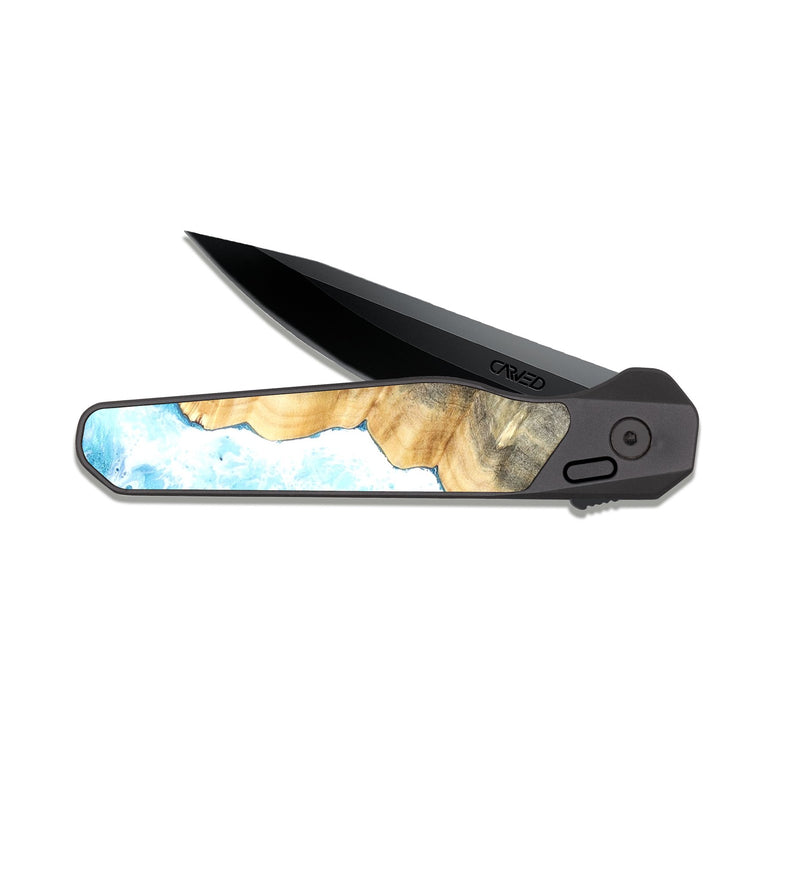 EDC Dark Slate Wood Pocket Knife - Steve (Coastal, 820523)