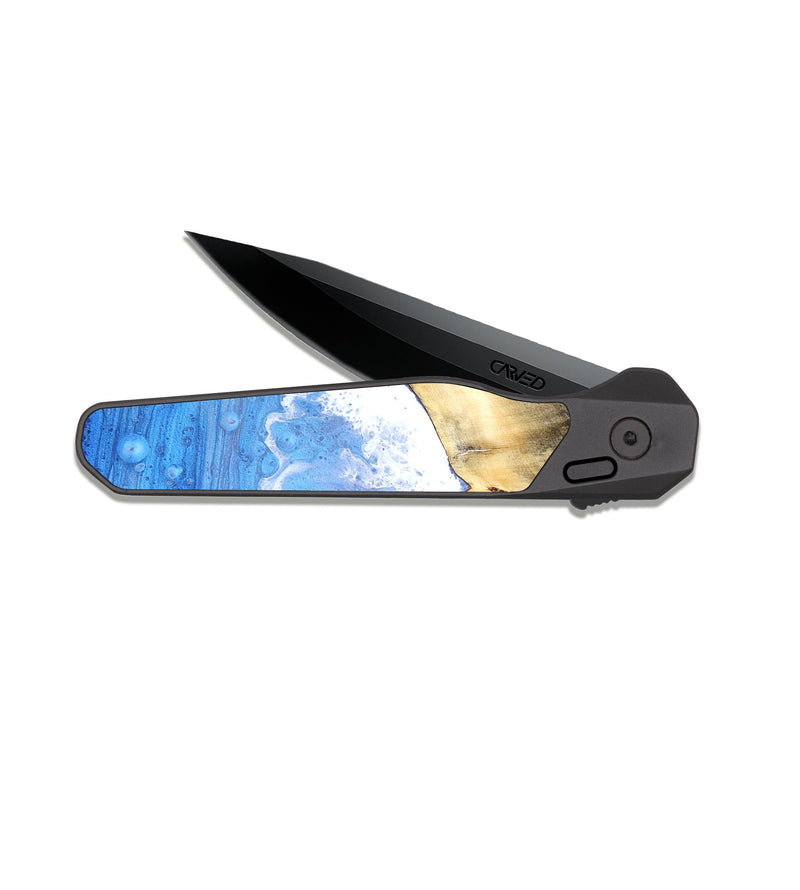 EDC Dark Slate Wood Pocket Knife - Nathaly (Coastal, 820529)