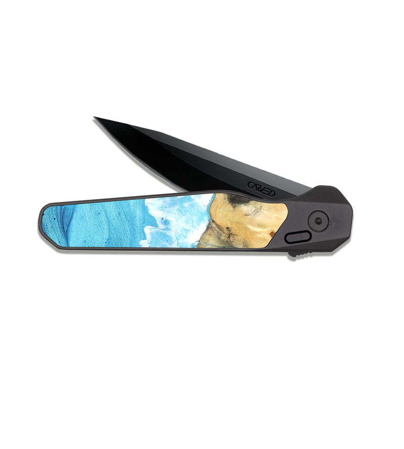 EDC Dark Slate Wood Pocket Knife - Roselyn (Coastal, 820530)