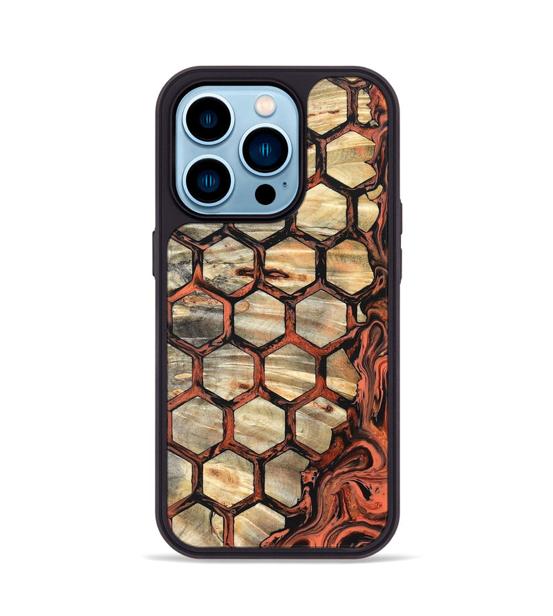 iPhone 14 Pro Wood Phone Case - Evander (Pattern, 820531)