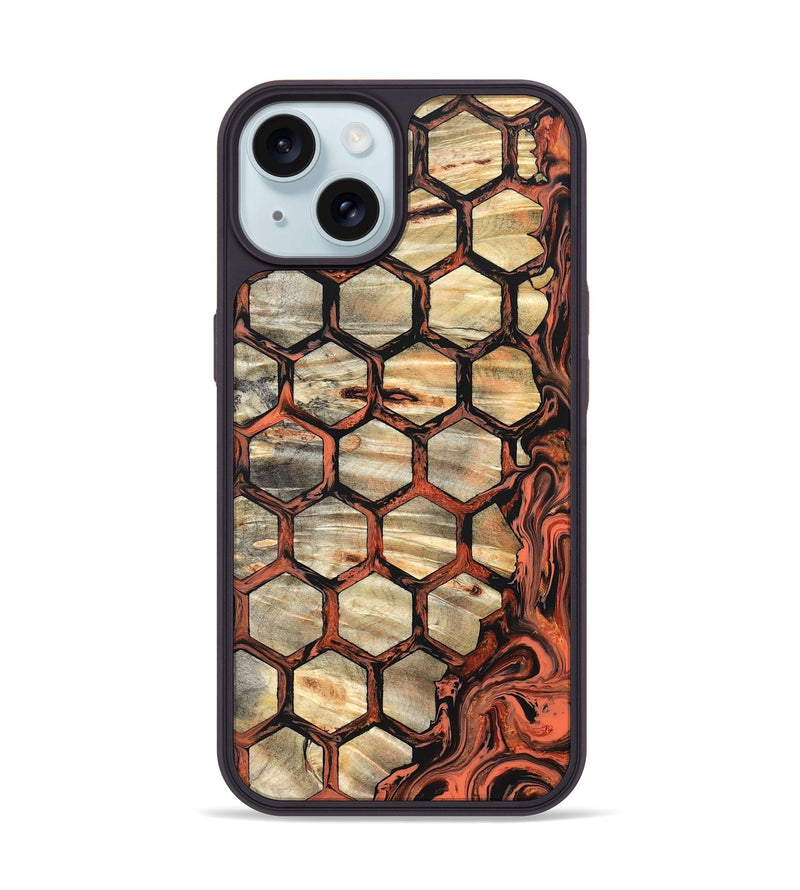 iPhone 15 Wood Phone Case - Evander (Pattern, 820531)