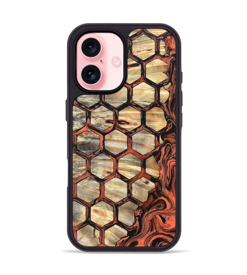 iPhone 16 Wood Phone Case - Evander (Pattern, 820531)