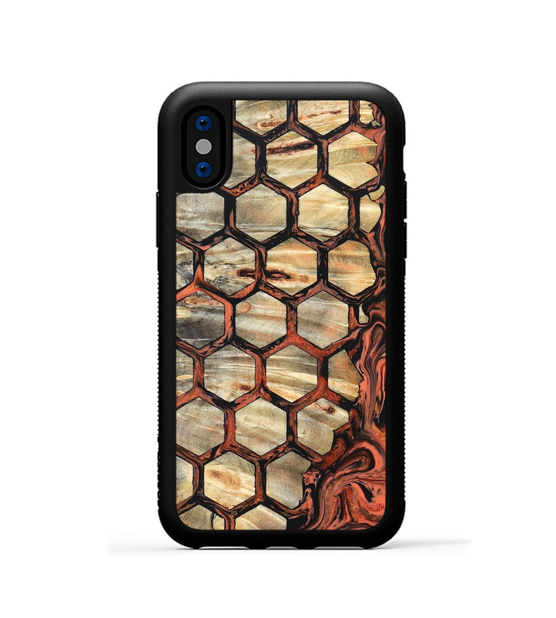 iPhone Xs Wood Phone Case - Evander (Pattern, 820531)