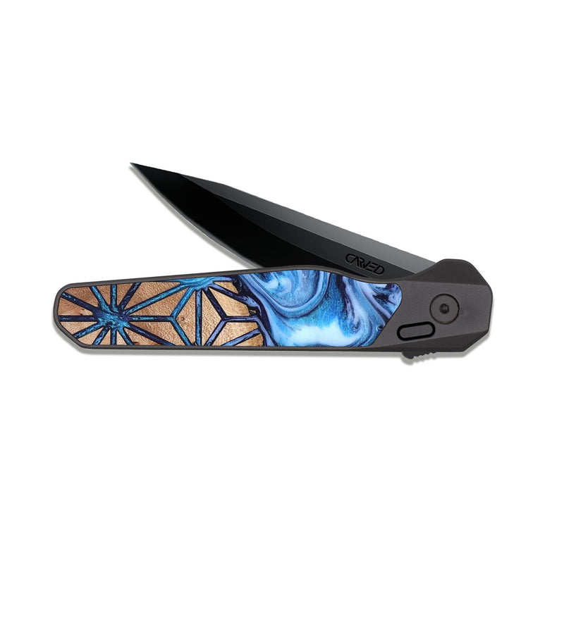 EDC Dark Slate Wood Pocket Knife - Sudie (Pattern, 820533)
