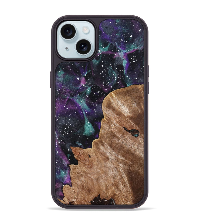 iPhone 15 Plus Wood Phone Case - Barbra (Cosmos, 820535)