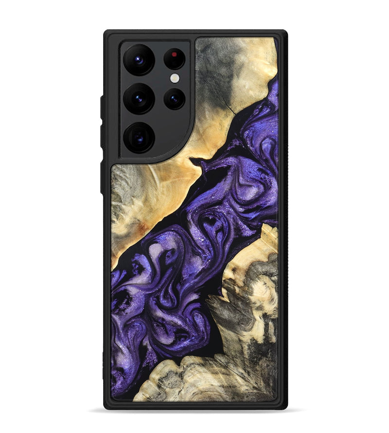 Galaxy S22 Ultra Wood Phone Case - Maud (Purple, 820556)