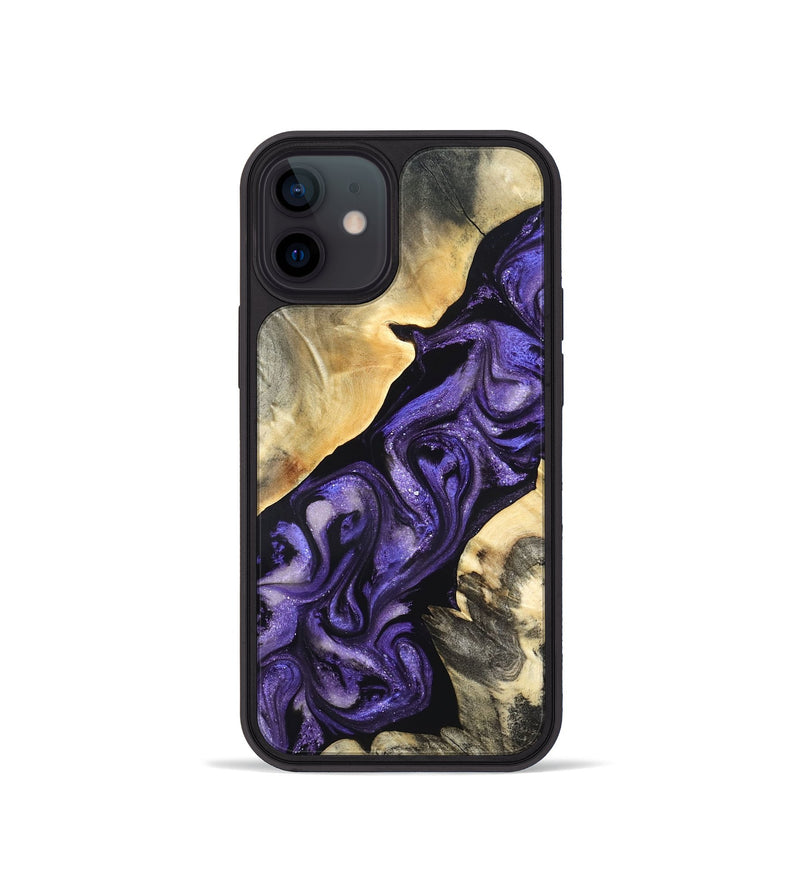 iPhone 12 mini Wood Phone Case - Maud (Purple, 820556)
