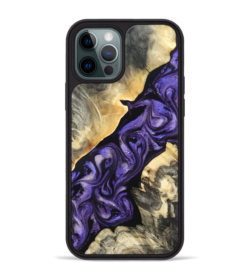 iPhone 12 Pro Max Wood Phone Case - Maud (Purple, 820556)