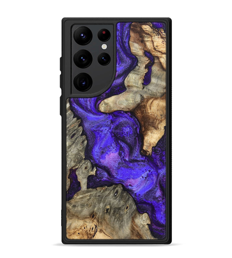 Galaxy S22 Ultra Wood Phone Case - Chaya (Purple, 820557)