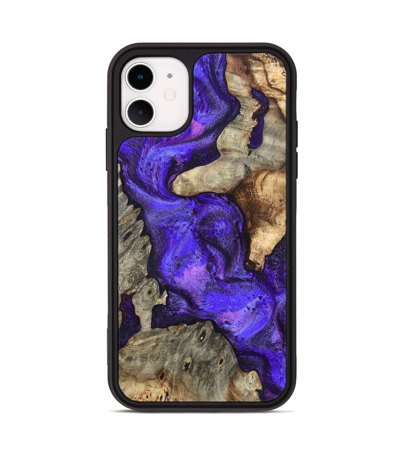 iPhone 11 Wood Phone Case - Chaya (Purple, 820557)
