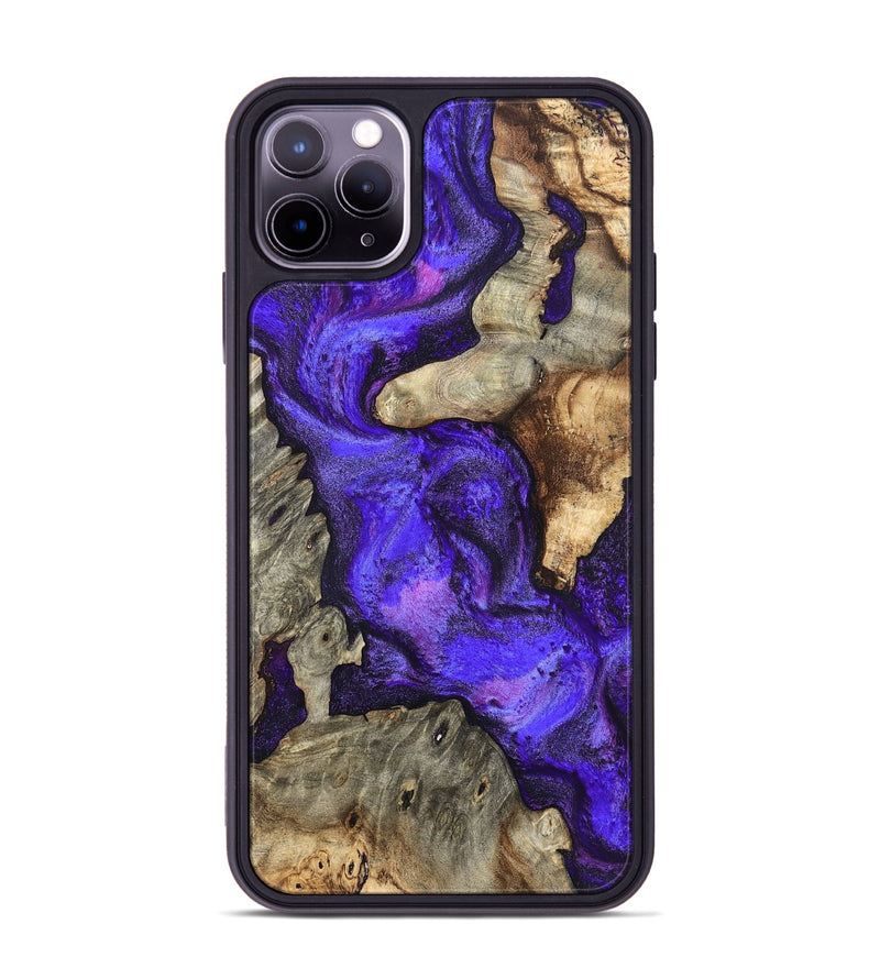 iPhone 11 Pro Max Wood Phone Case - Chaya (Purple, 820557)