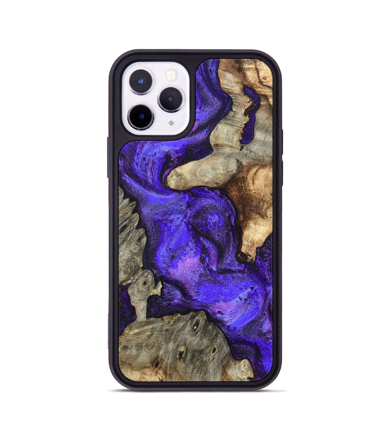 iPhone 11 Pro Wood Phone Case - Chaya (Purple, 820557)