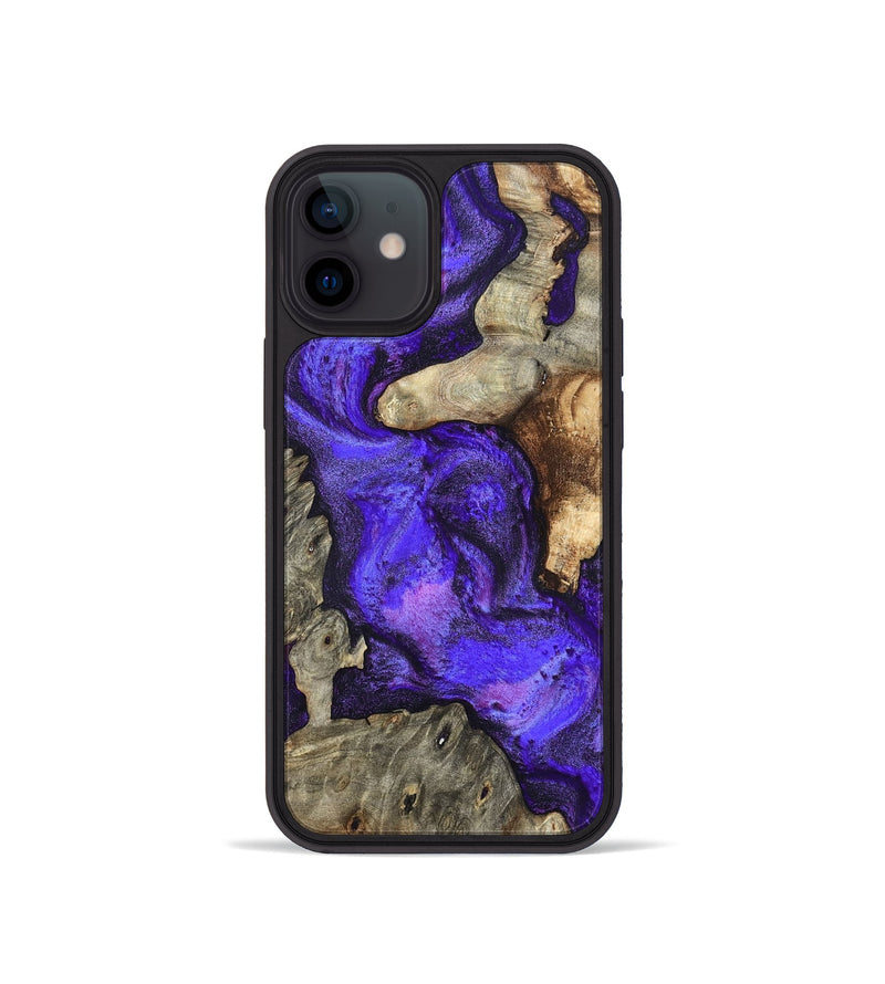 iPhone 12 mini Wood Phone Case - Chaya (Purple, 820557)