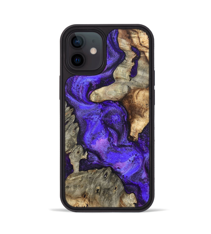 iPhone 12 Wood Phone Case - Chaya (Purple, 820557)