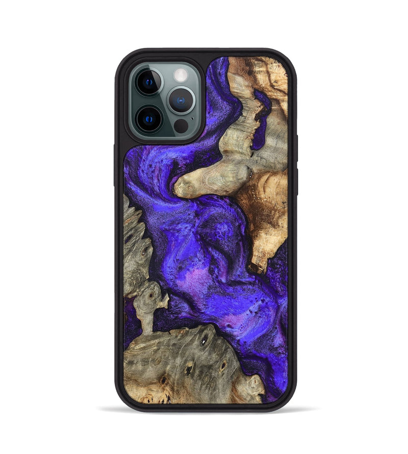 iPhone 12 Pro Wood Phone Case - Chaya (Purple, 820557)