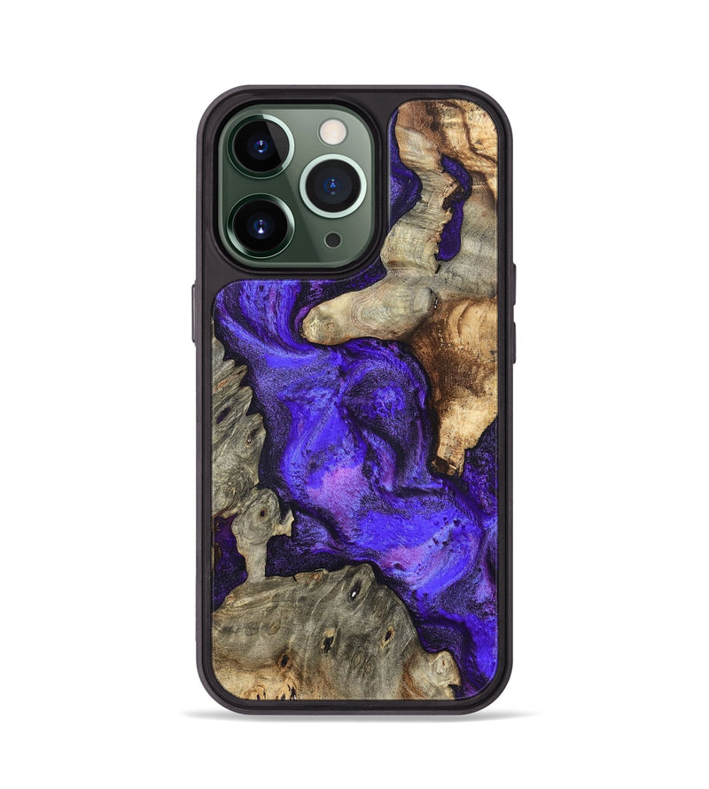 iPhone 13 Pro Wood Phone Case - Chaya (Purple, 820557)