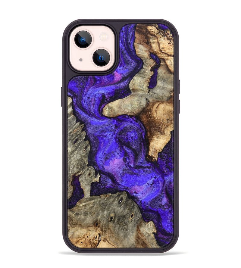 iPhone 14 Plus Wood Phone Case - Chaya (Purple, 820557)