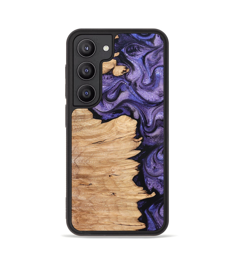 Galaxy S23 Wood Phone Case - Abagail (Purple, 820558)